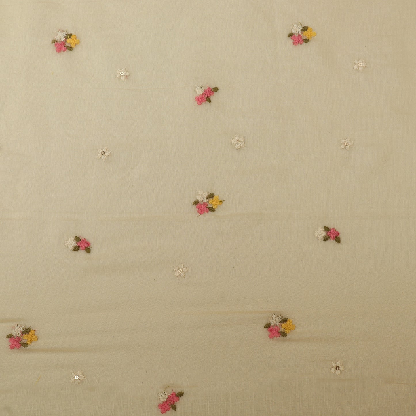 Chanderi Embroidery Fabric