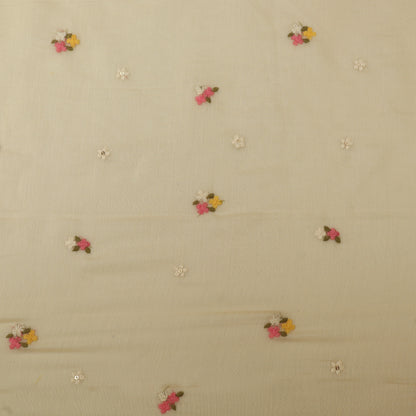 Chanderi Embroidery Fabric