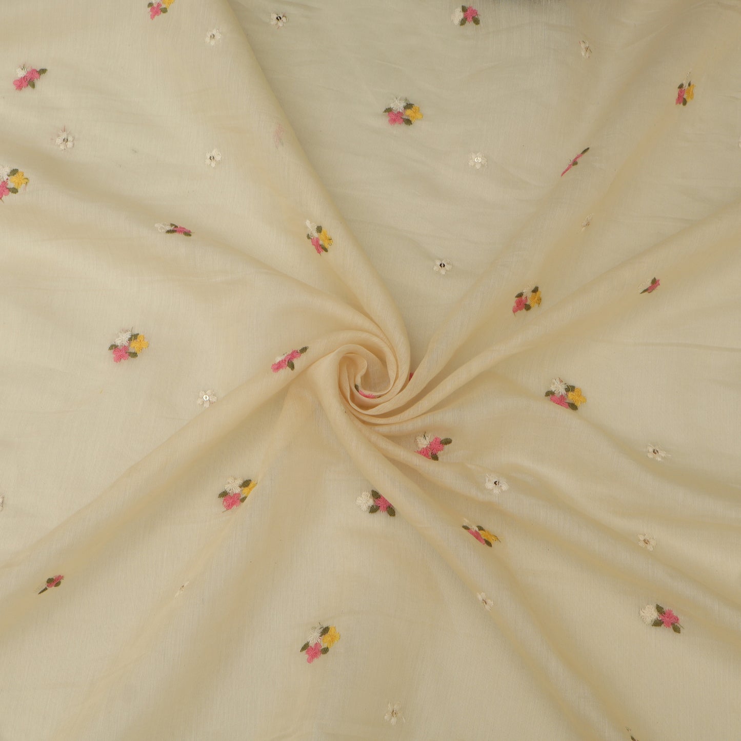 Chanderi Embroidery Fabric