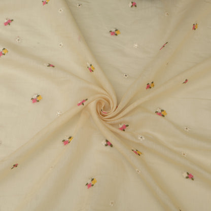 Chanderi Embroidery Fabric