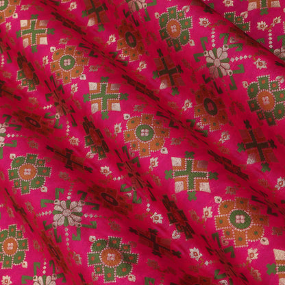 Traditional Motif Brocade Fabric