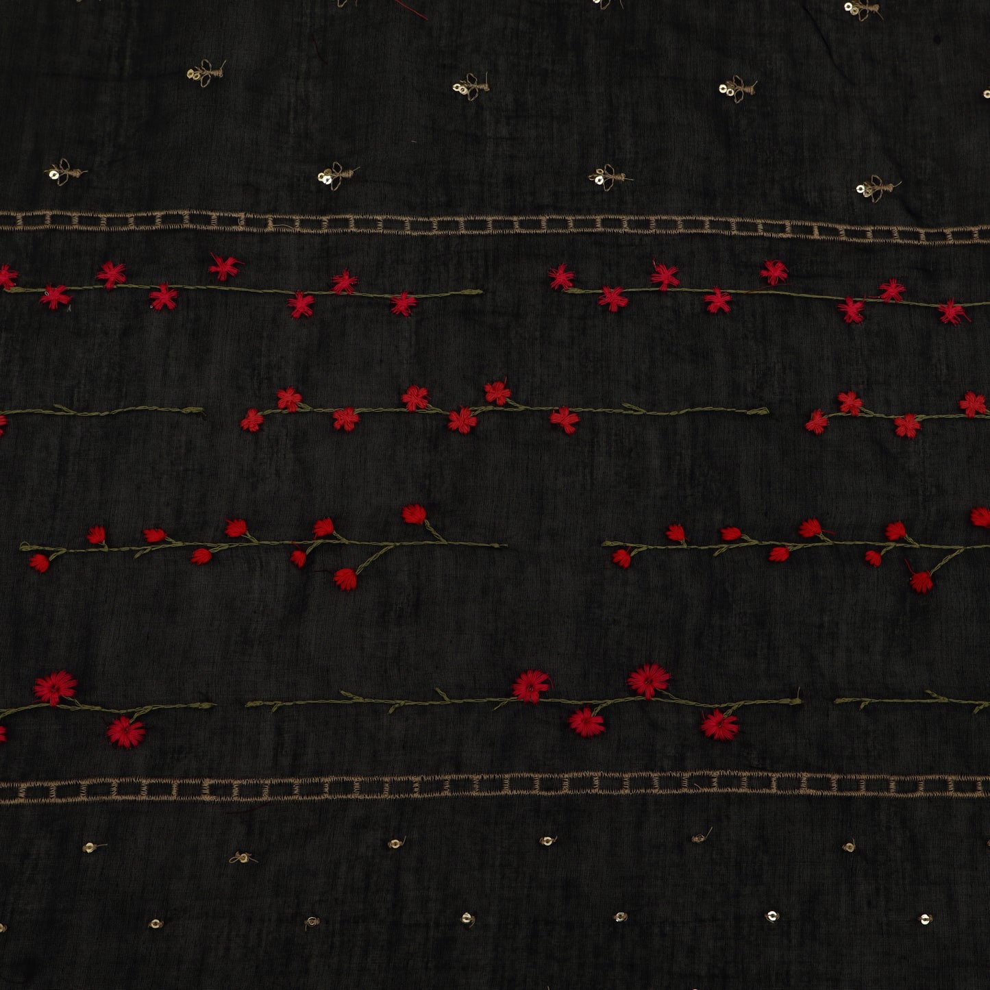 Chanderi Embroidery Fabric