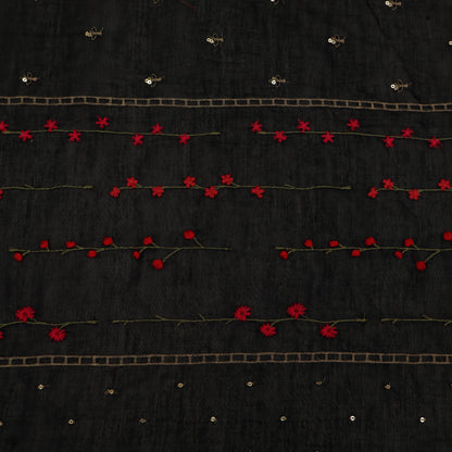 Chanderi Embroidery Fabric