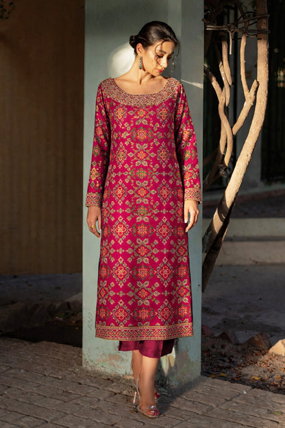 Traditional Motif Brocade Fabric