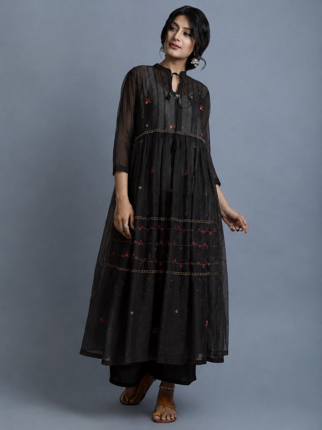 Chanderi Embroidery Fabric