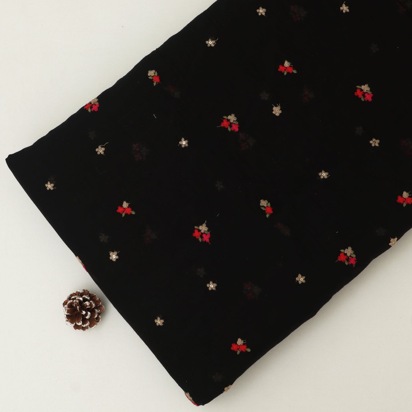 Chanderi Embroidery Fabric