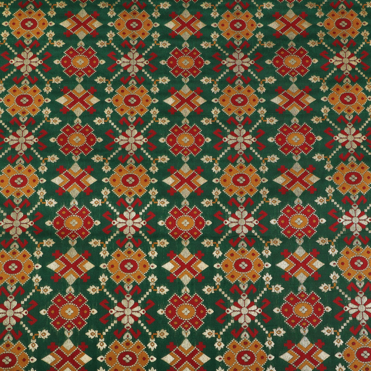Traditional Motif Brocade Fabric