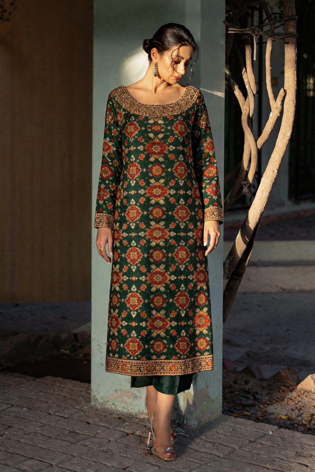 Traditional Motif Brocade Fabric