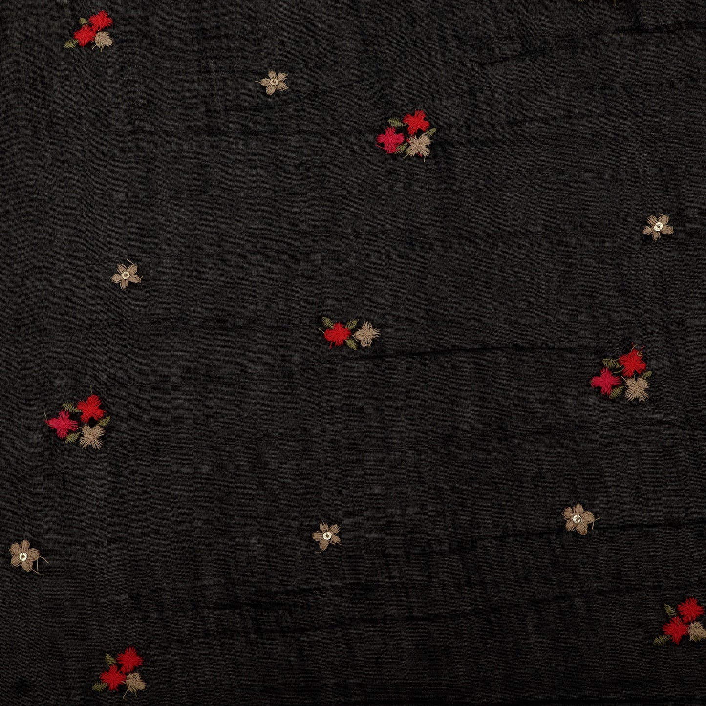 Chanderi Embroidery Fabric