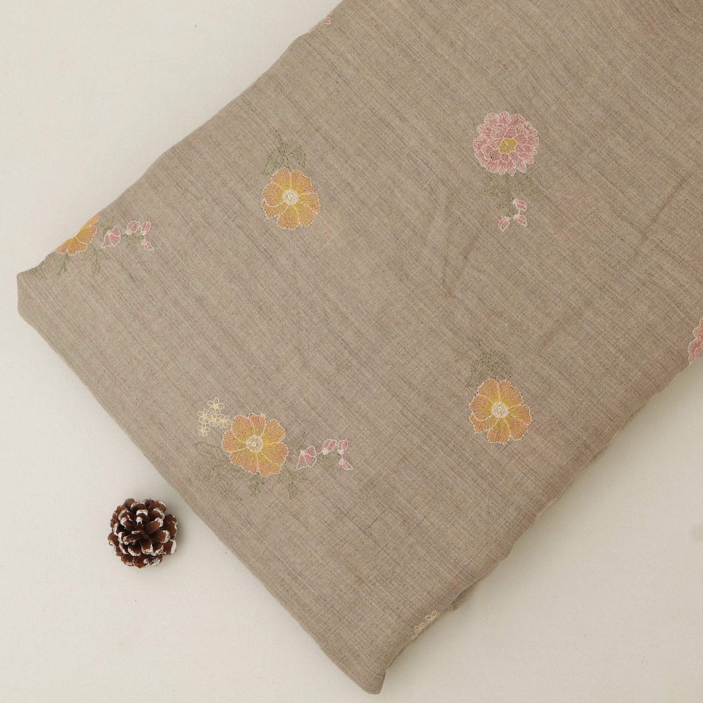 Pure Linen Embroidery Fabric