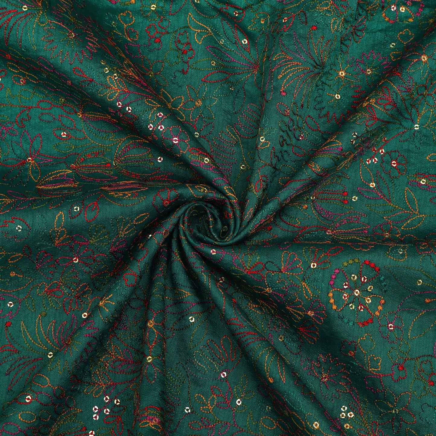 Raw Silk Embroidery Fabric