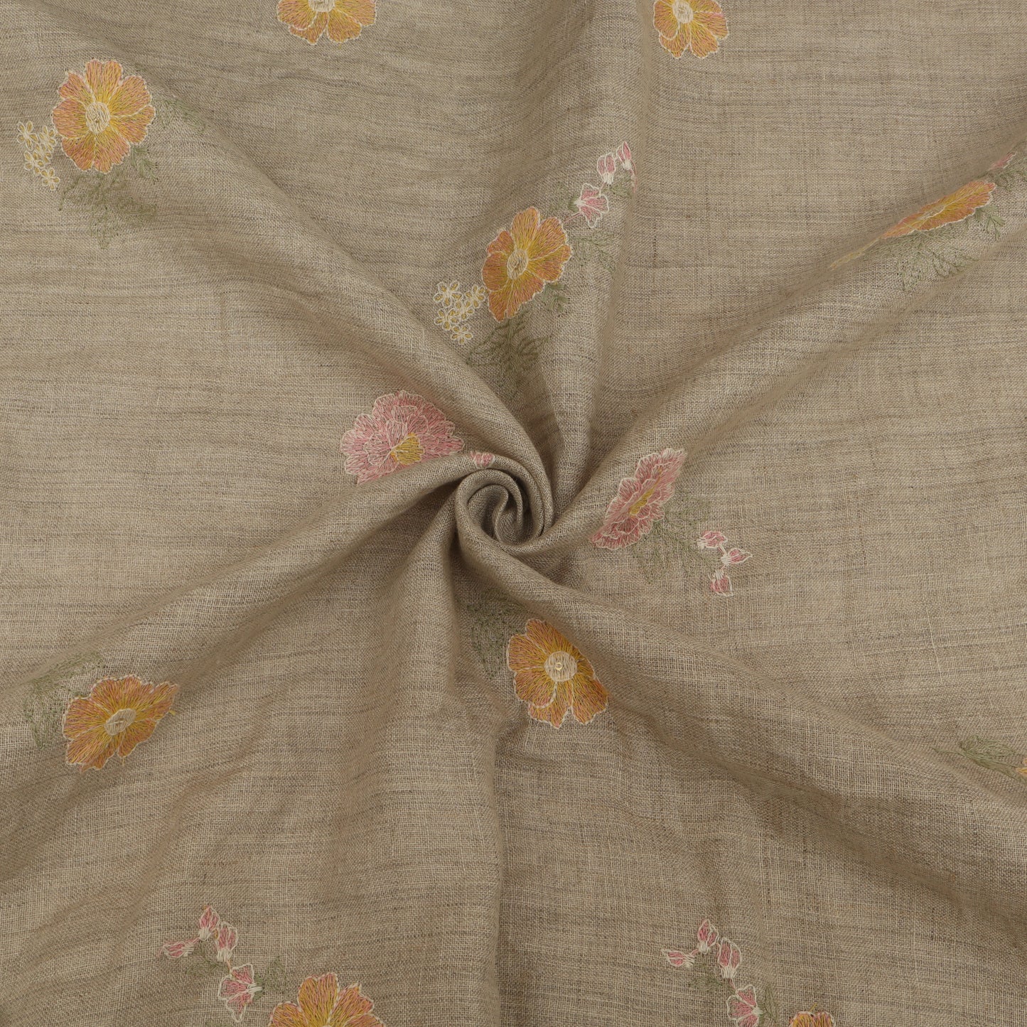 Pure Linen Embroidery Fabric