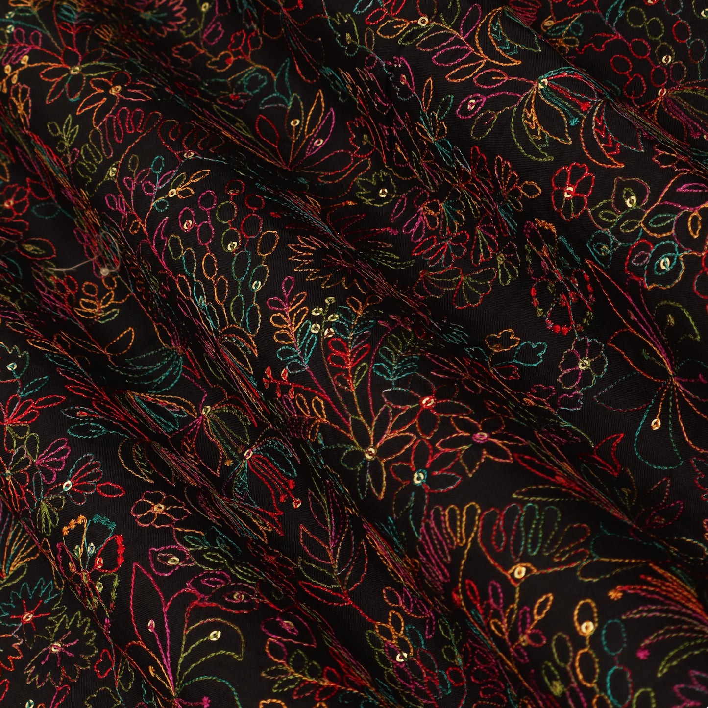 Raw Silk Embroidery Fabric