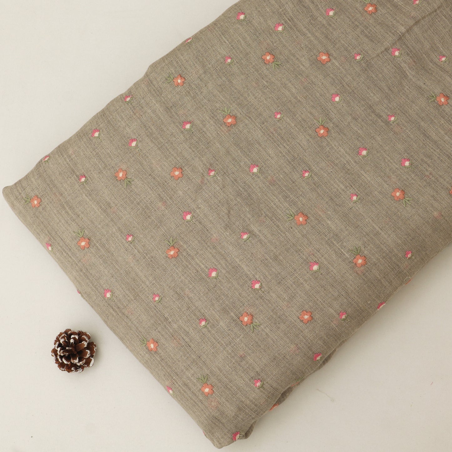 Pure Linen Embroidery Fabric