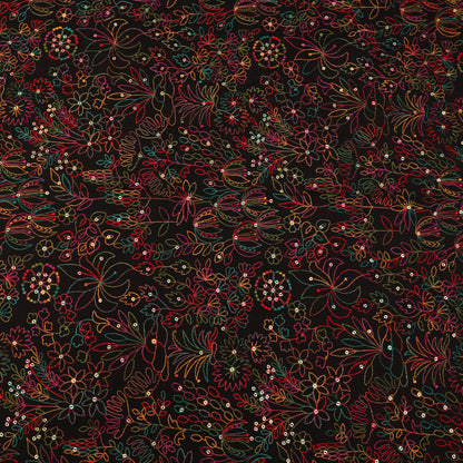 Raw Silk Embroidery Fabric