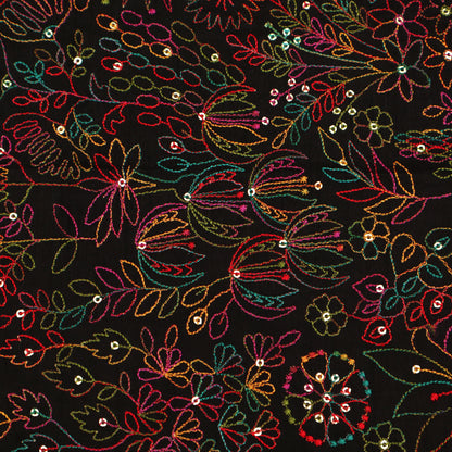 Raw Silk Embroidery Fabric