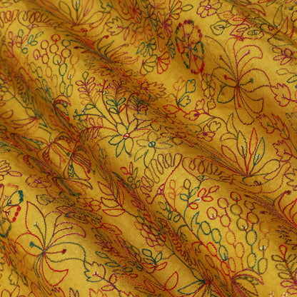 Raw Silk Embroidery Fabric