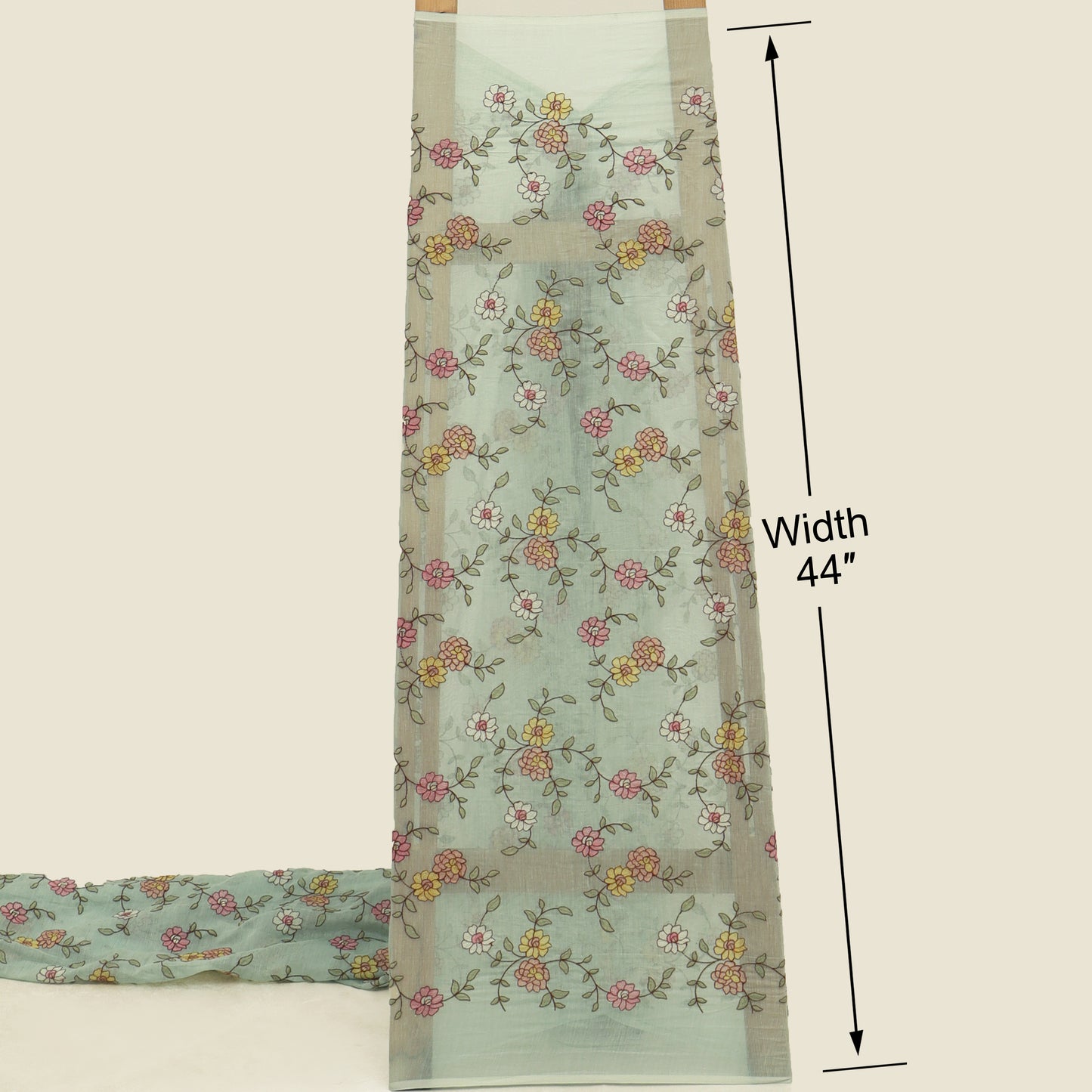 Chanderi Embroidery Fabric