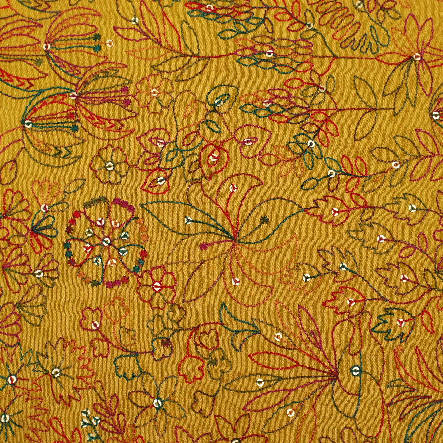 Raw Silk Embroidery Fabric
