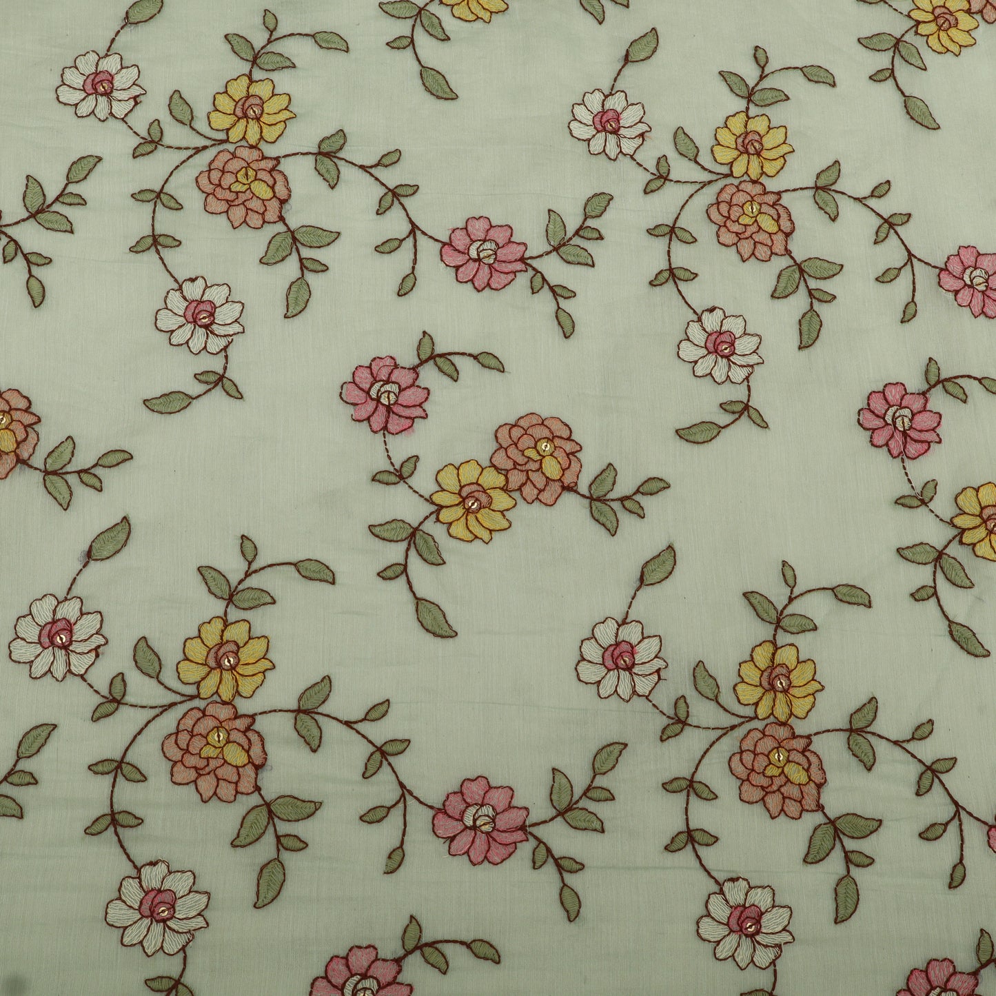 Chanderi Embroidery Fabric