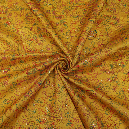 Raw Silk Embroidery Fabric