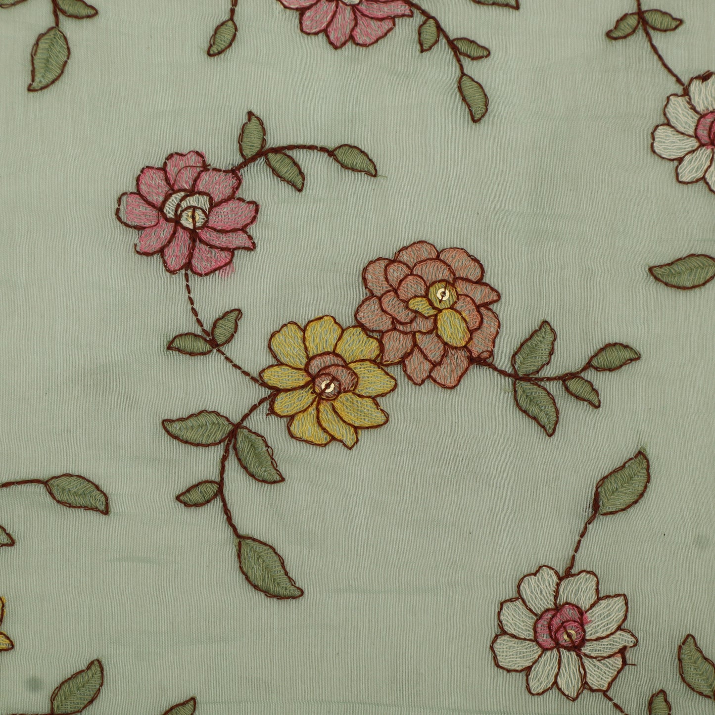 Chanderi Embroidery Fabric
