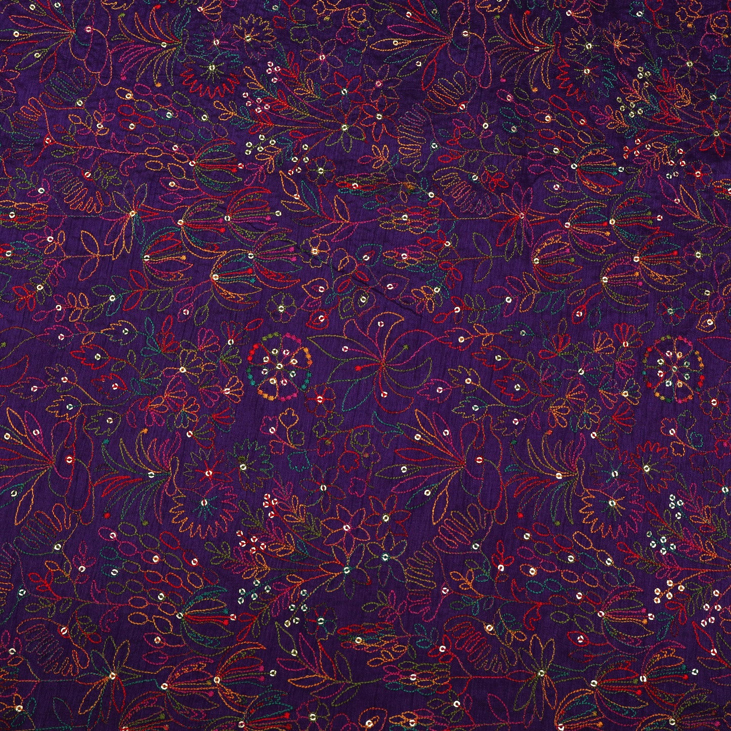 Raw Silk Embroidery Fabric