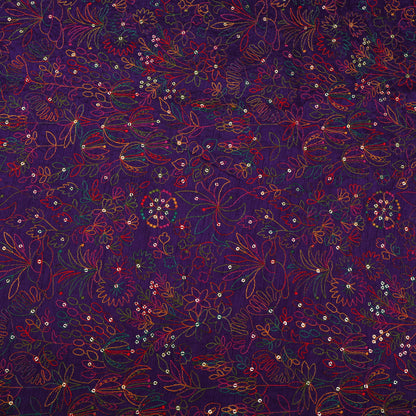 Raw Silk Embroidery Fabric