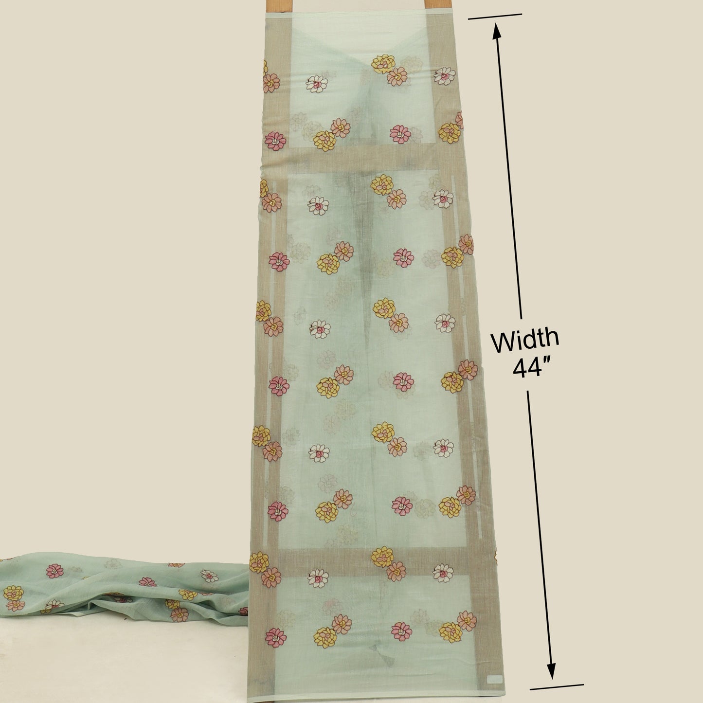 Chanderi Embroidery Fabric
