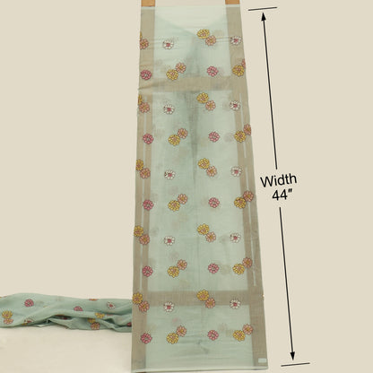 Chanderi Embroidery Fabric