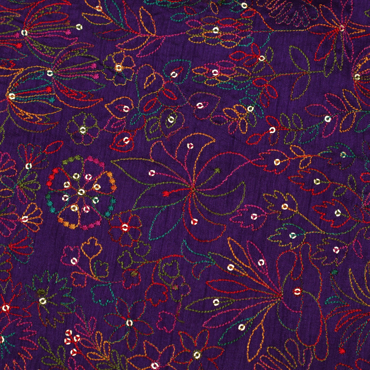 Raw Silk Embroidery Fabric