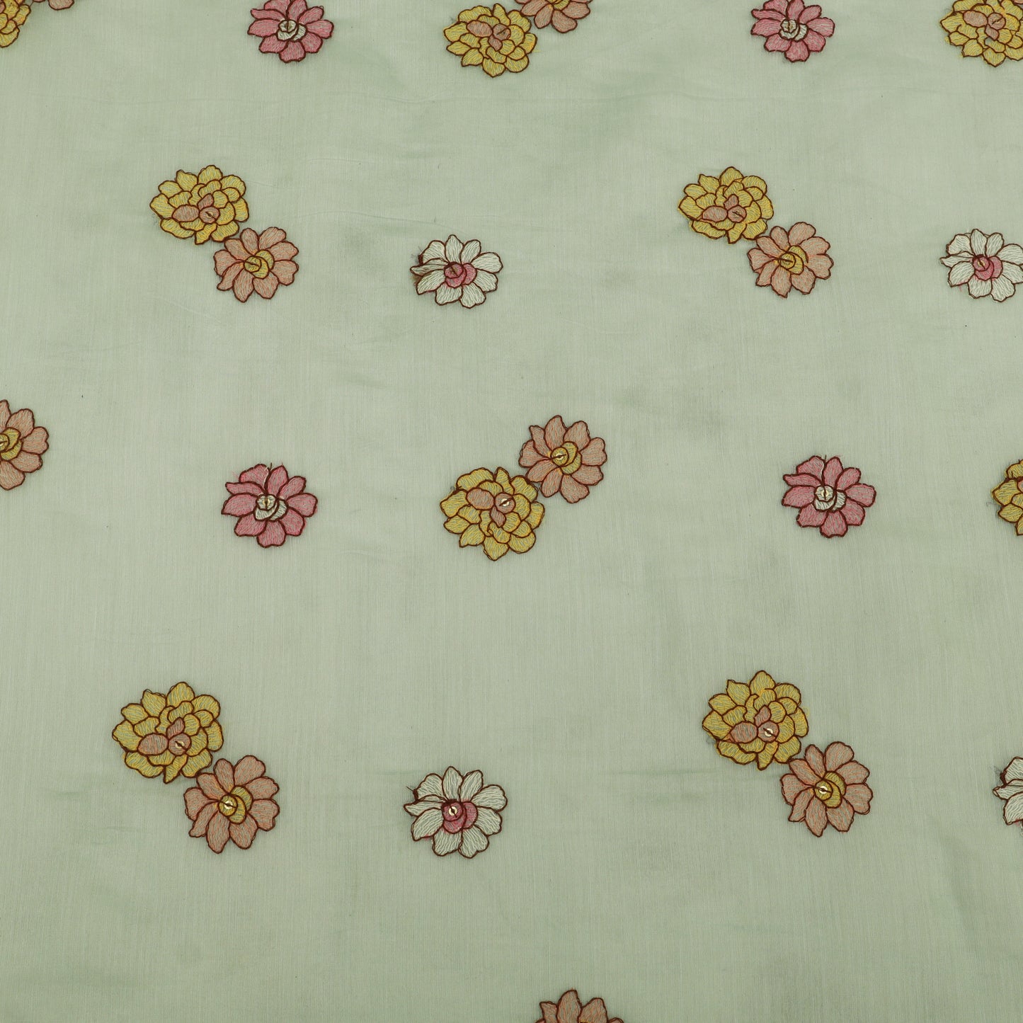 Chanderi Embroidery Fabric