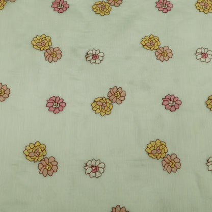 Chanderi Embroidery Fabric