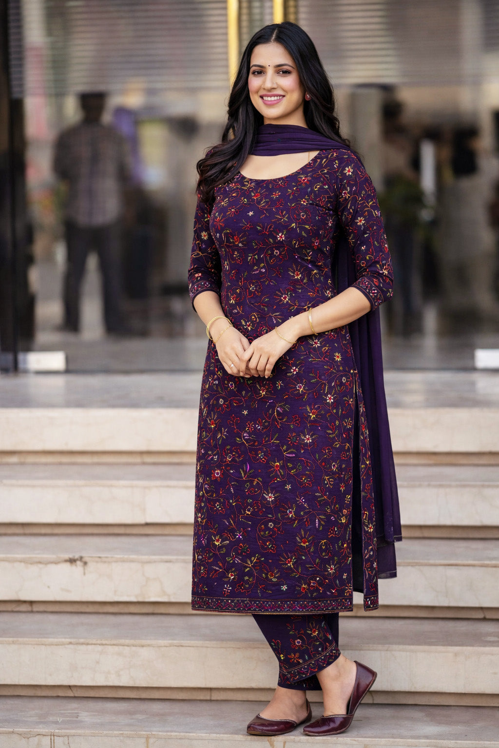 Raw Silk Embroidery Fabric