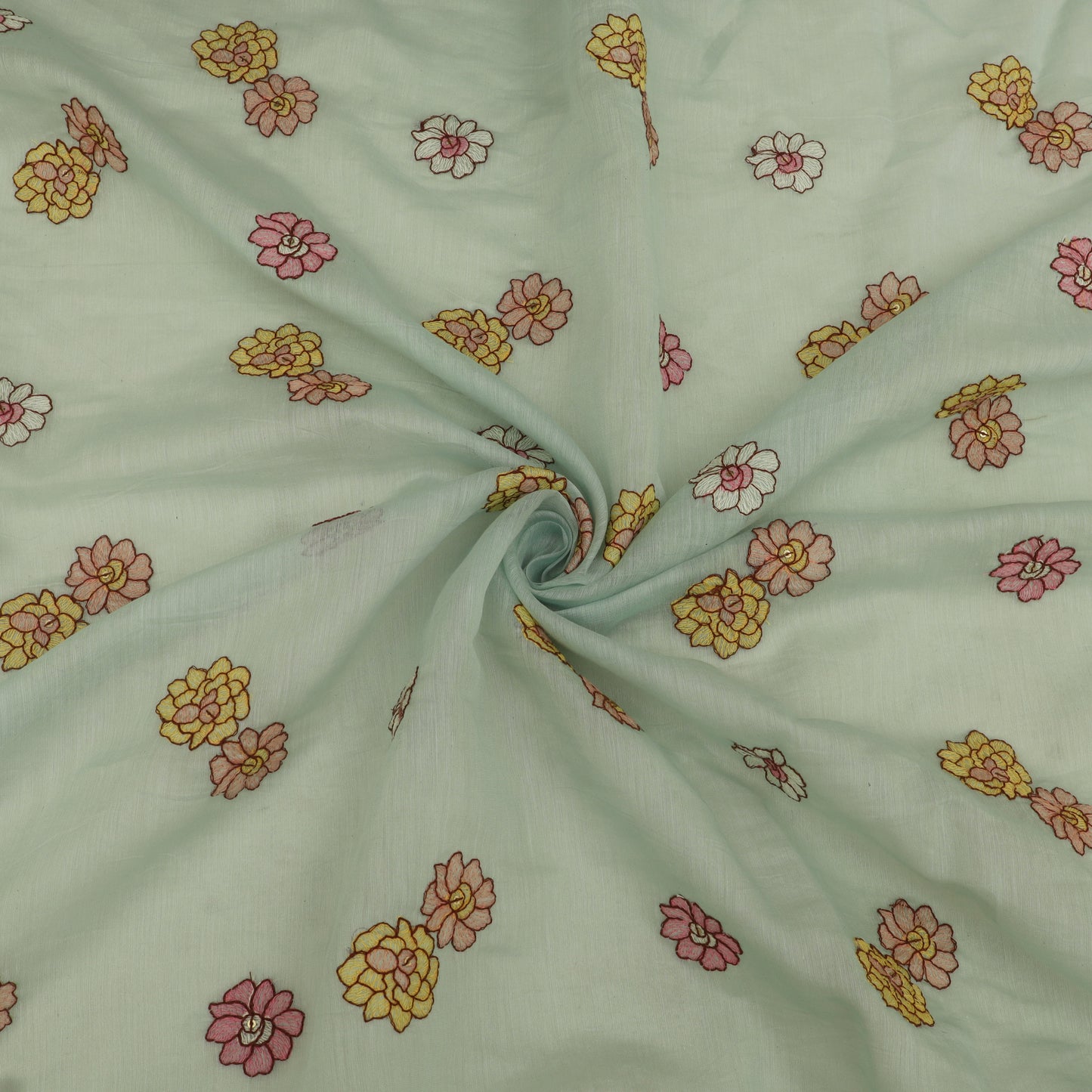 Chanderi Embroidery Fabric