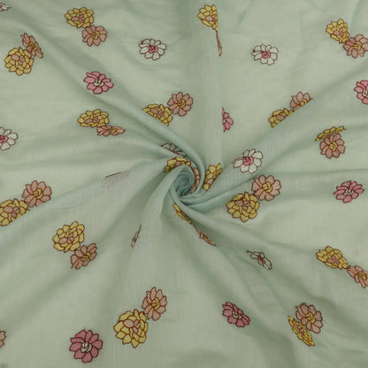 Chanderi Embroidery Fabric