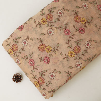 Chanderi Embroidery Fabric