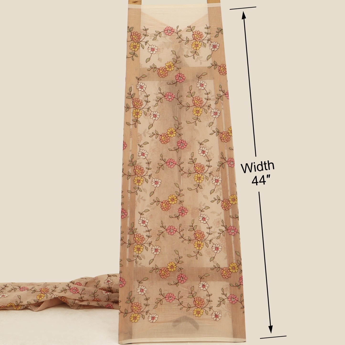 Chanderi Embroidery Fabric