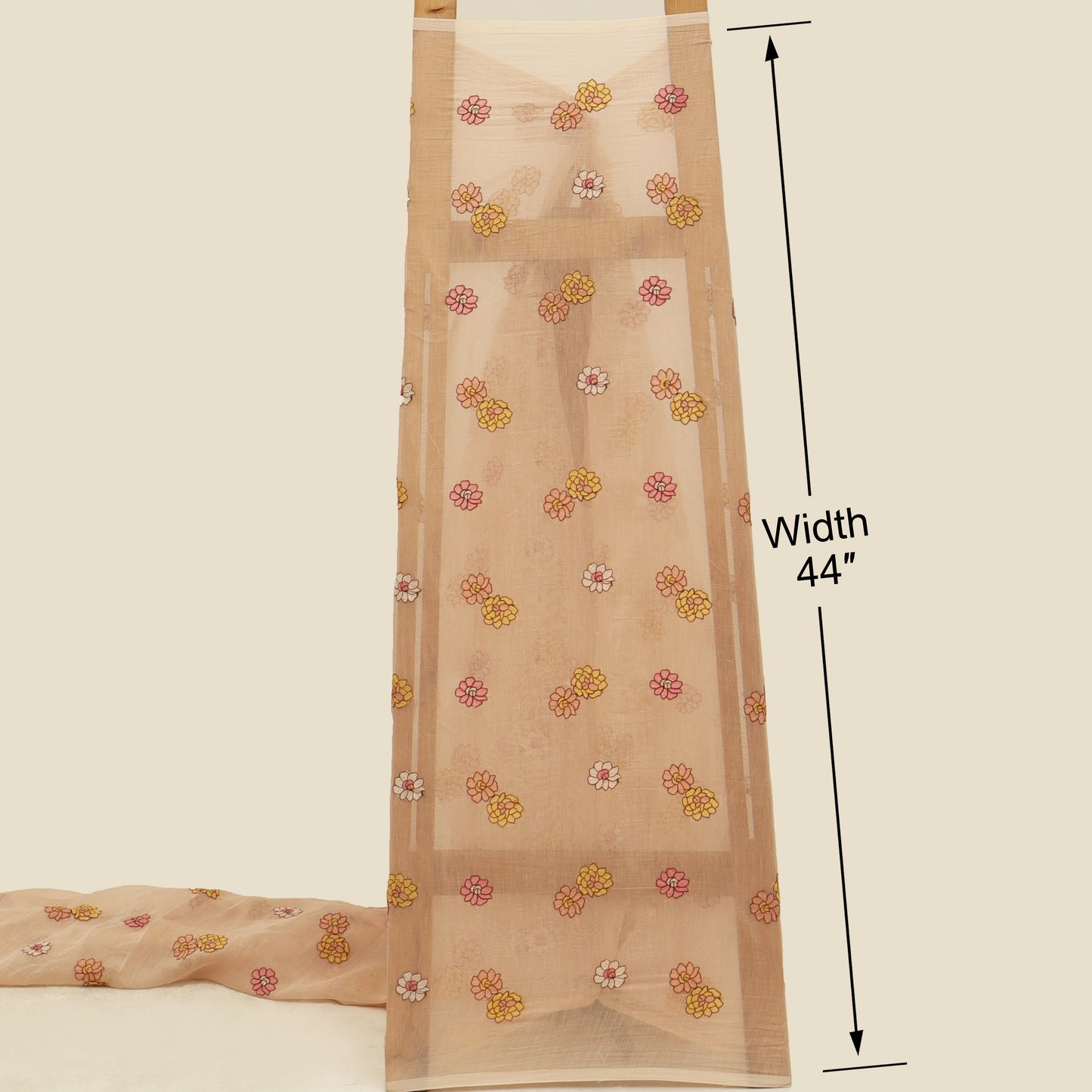 Chanderi Embroidery Fabric