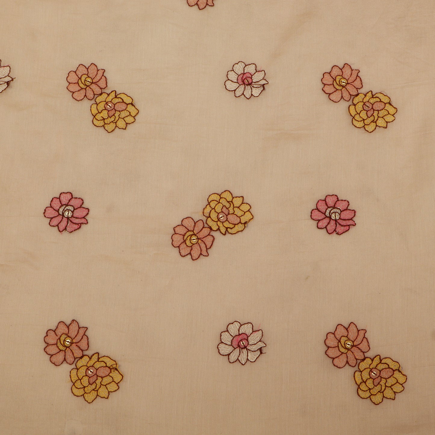 Chanderi Embroidery Fabric