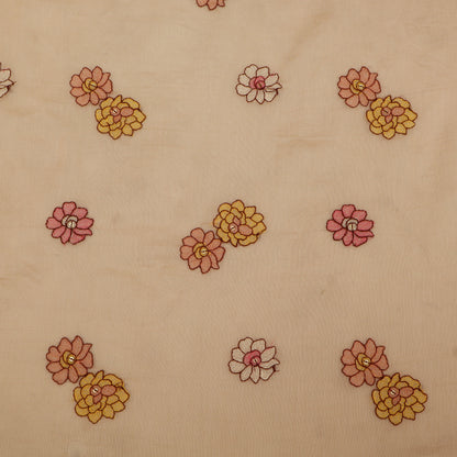 Chanderi Embroidery Fabric
