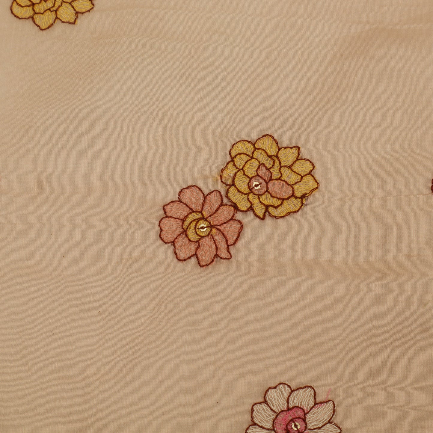 Chanderi Embroidery Fabric
