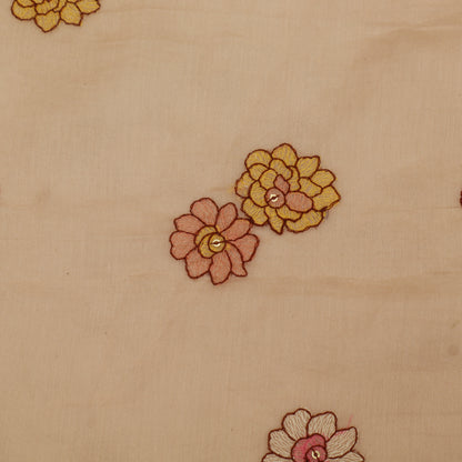 Chanderi Embroidery Fabric