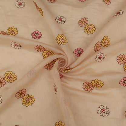 Chanderi Embroidery Fabric
