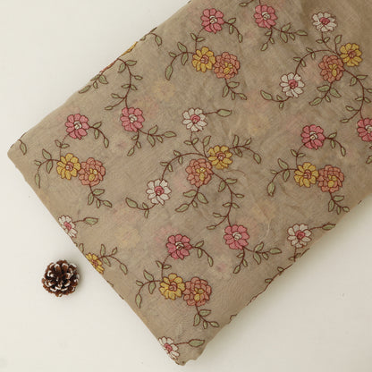 Chanderi Embroidery Fabric