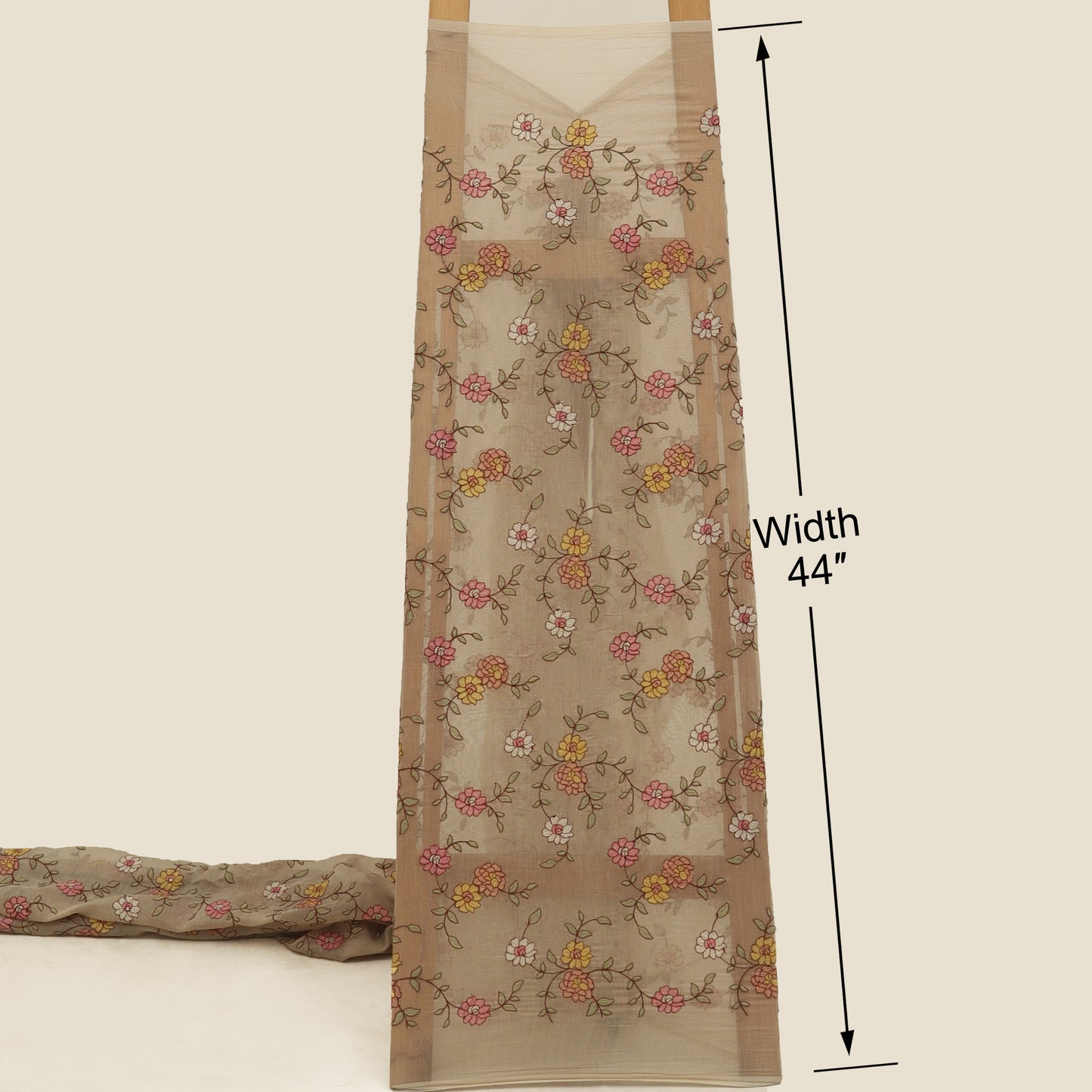 Chanderi Embroidery Fabric