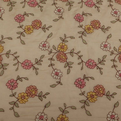 Chanderi Embroidery Fabric