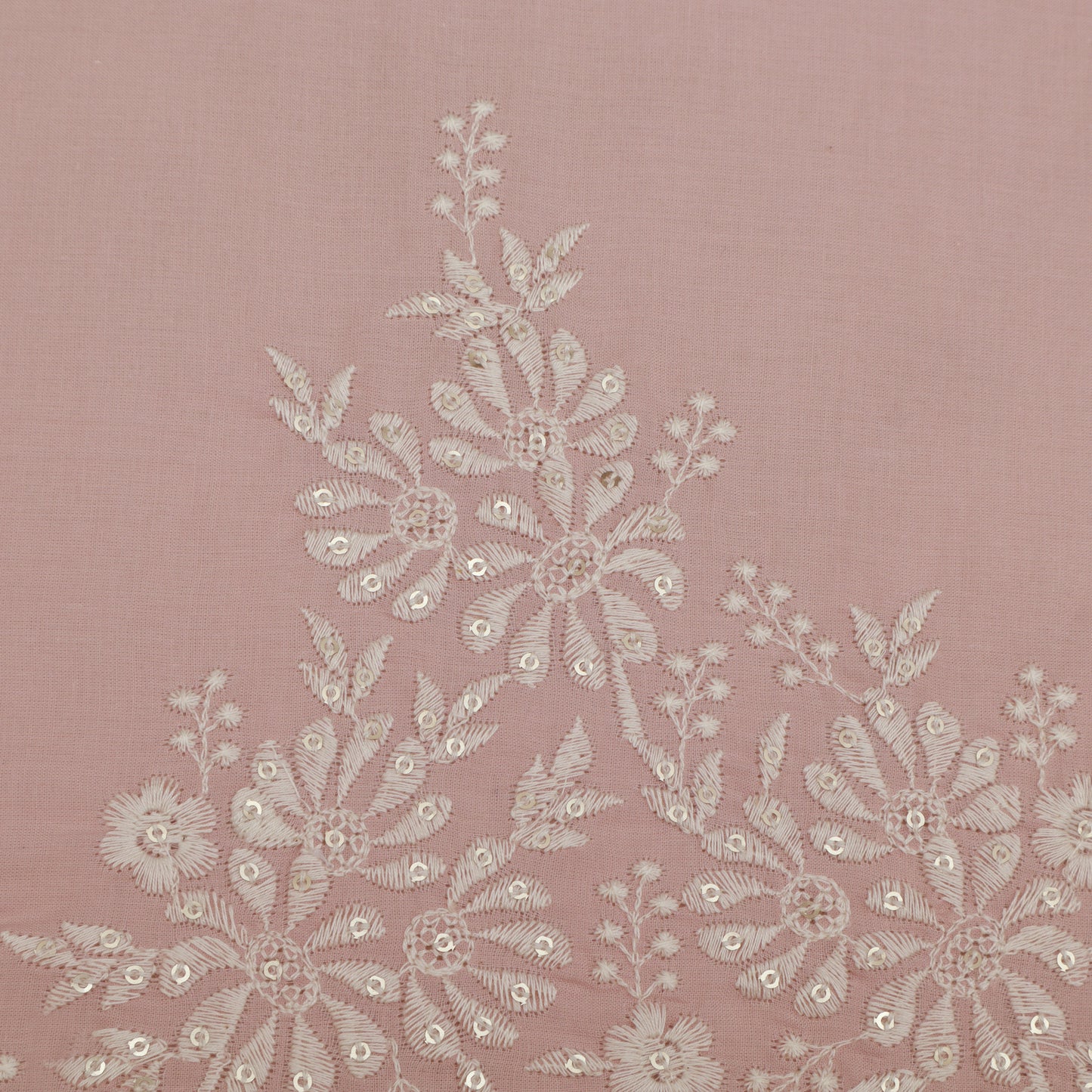 Cotton Border Embroidery Fabric