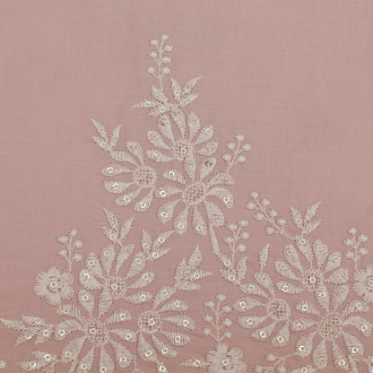 Cotton Border Embroidery Fabric