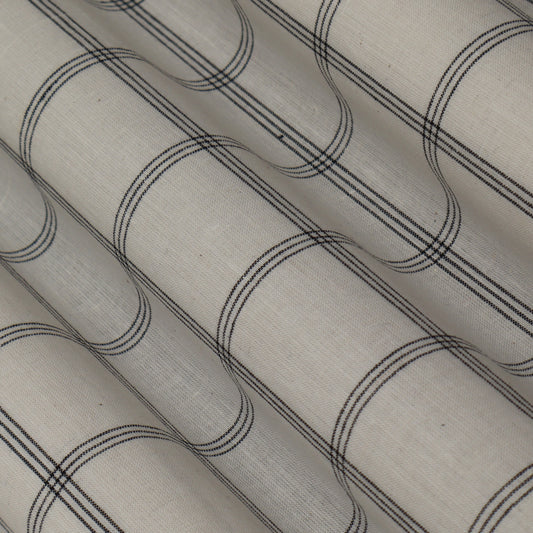 Cotton Check Embroidery Fabric